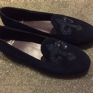 Stuart Weitzman navy flats 7.5M
